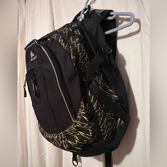 EUC High Sierra Fatboy Backpack Black & Yellow - Picture 2 of 8